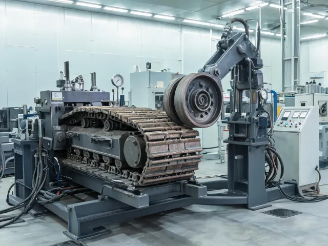 Undercarriage fatigue fixture