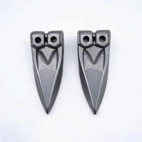 Twin-pin excavator bucket tooth